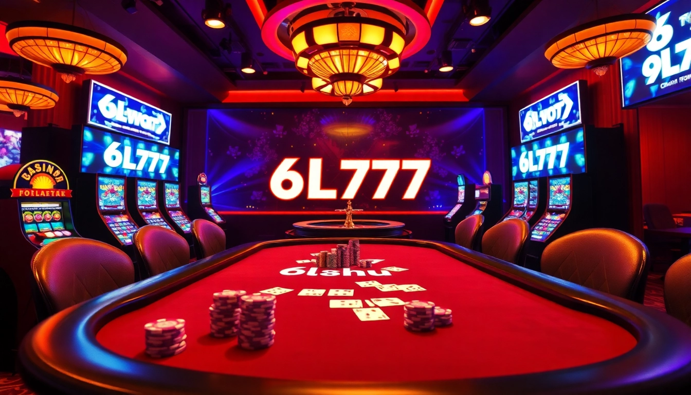 Experience the excitement of 6L777 as players engage in high-stakes poker with colorful chips.