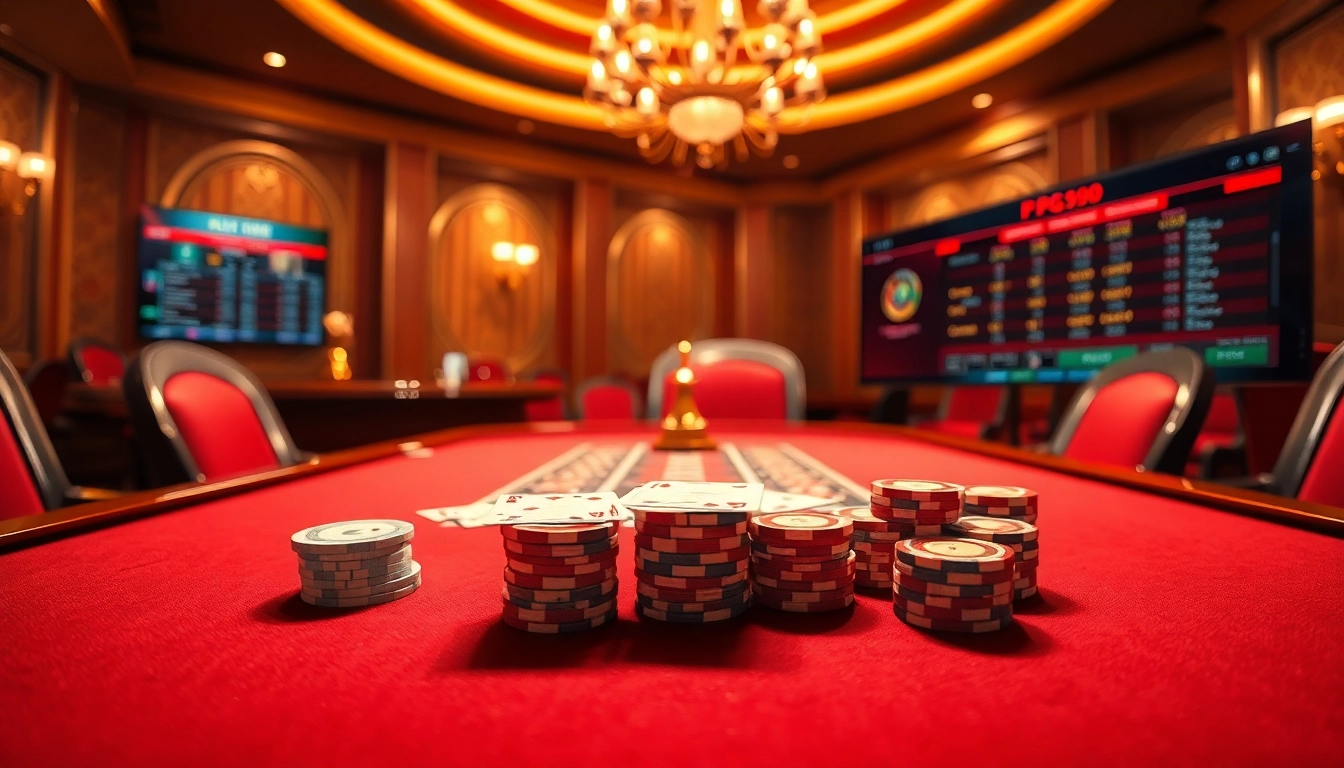 Experience PG99 trang chủ đăng nhập at an upscale casino table, highlighting poker action and luxury.
