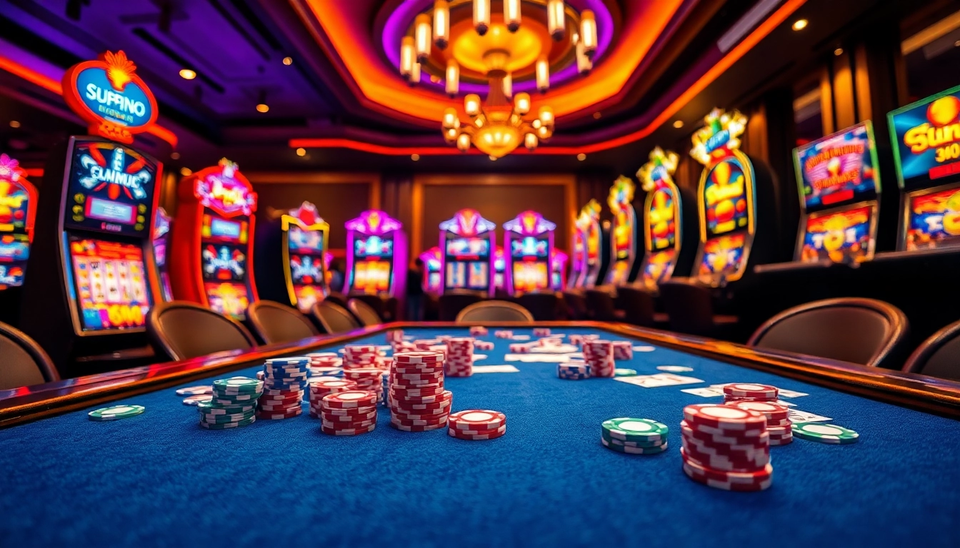 Experience the excitement of winning at trang chủ UU88 with vibrant casino gaming tables.