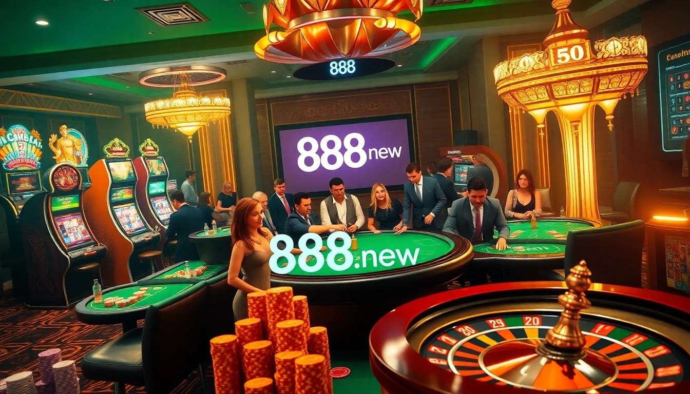 Experience the thrill of winning with 888new at a luxurious casino table filled with excitement.