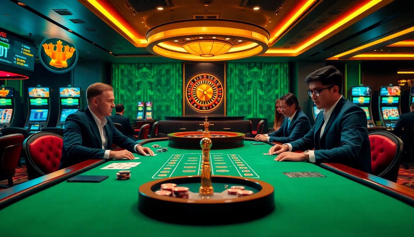 Fly88 players experiencing intense poker action with vibrant gaming elements.