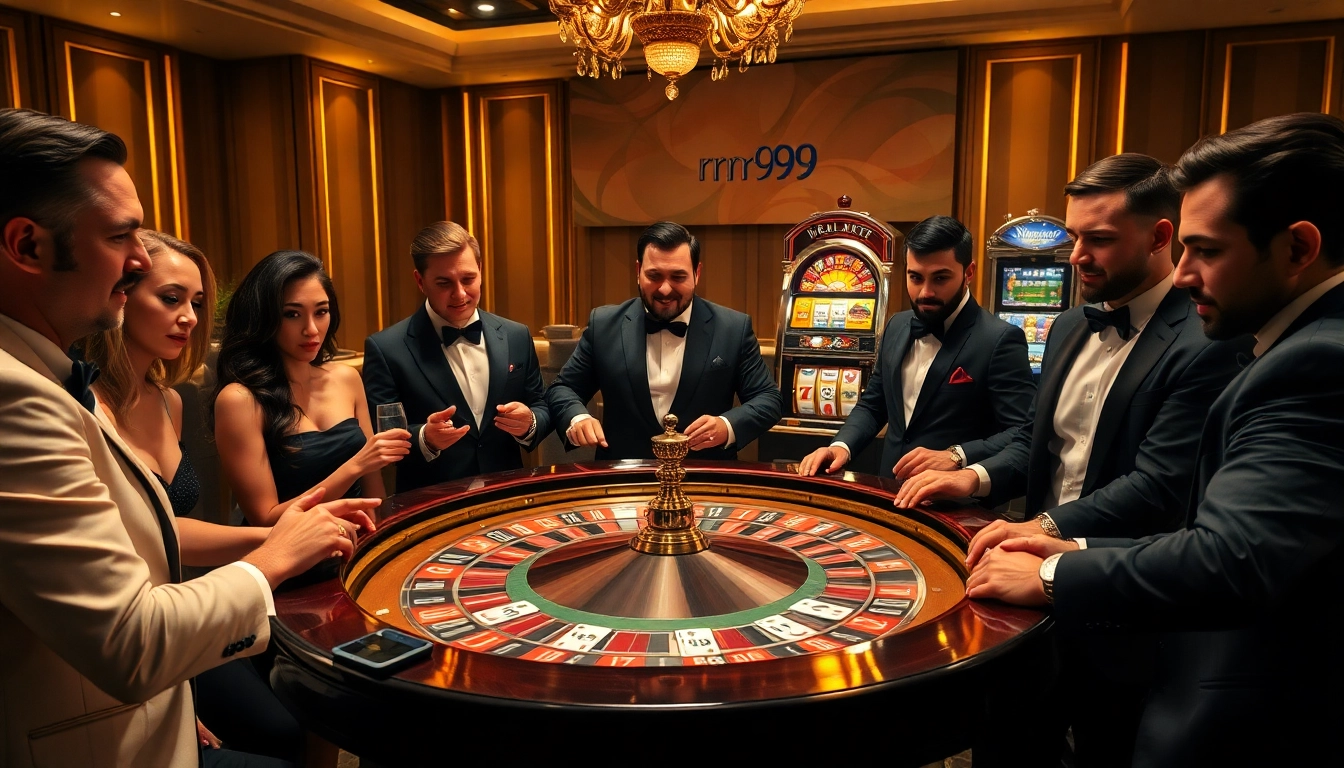 Experience the thrill of high-stakes gambling with rr99 at a luxurious roulette table.