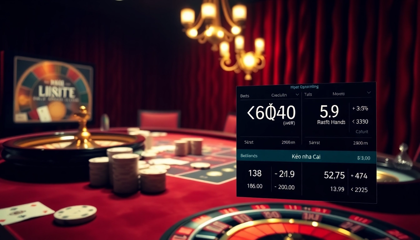 Experience thrilling kèo nhà cái action at a poker table with chips and cards.