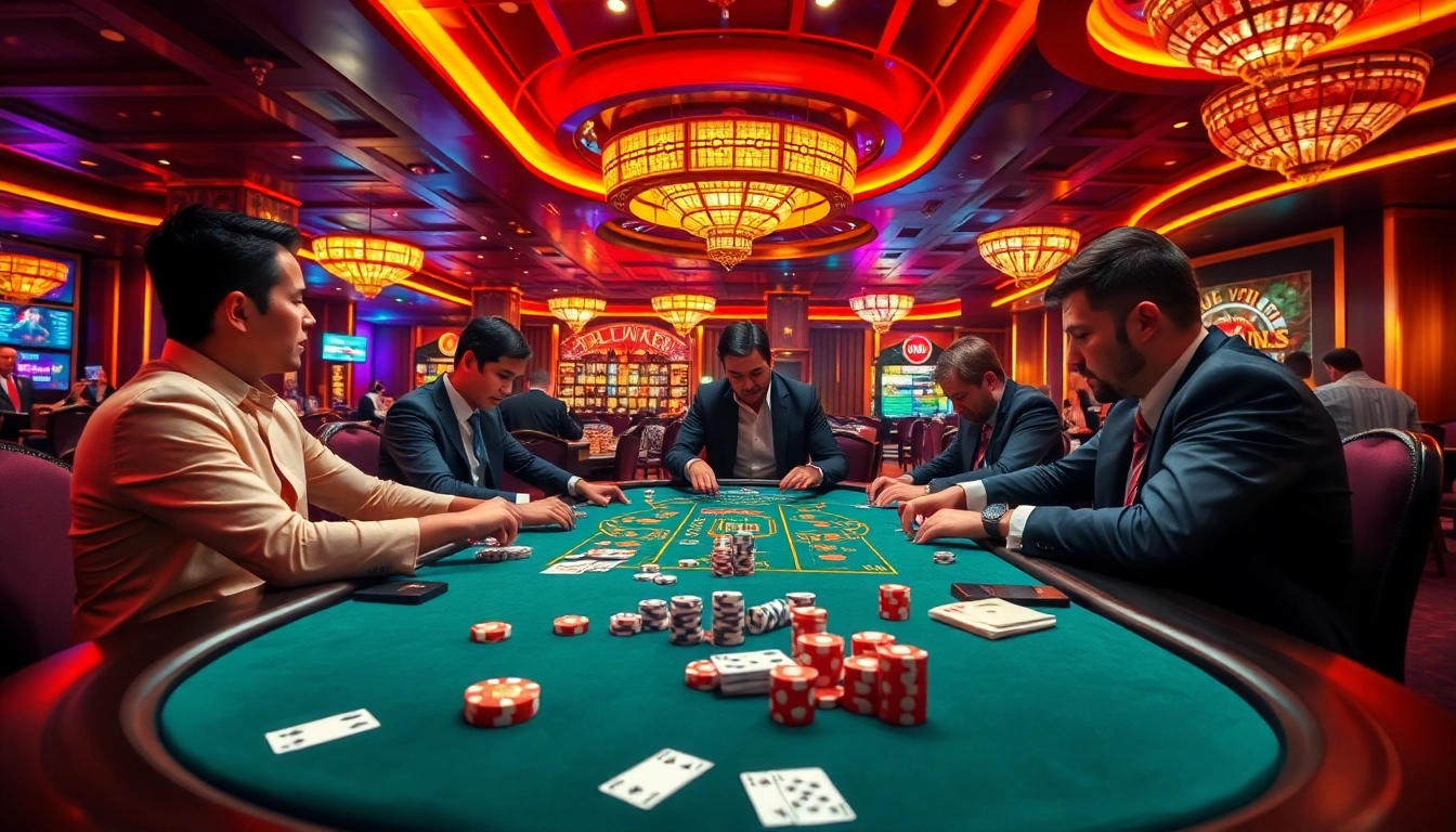Experience the excitement of 88vv casino gaming at a luxurious poker table.