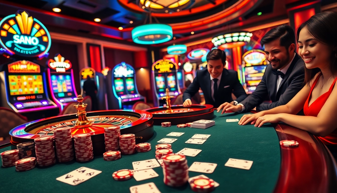 Experience intense gameplay at a high-stakes table featuring bancadoithuong chips and cards.