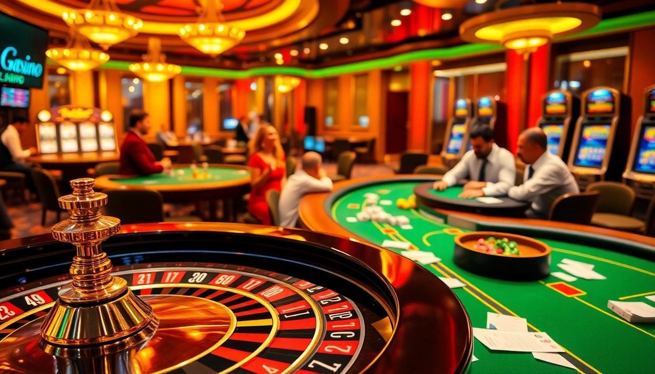 Cakhiatv enhances the excitement of gambling with vibrant casino visuals featuring roulette and poker tables.