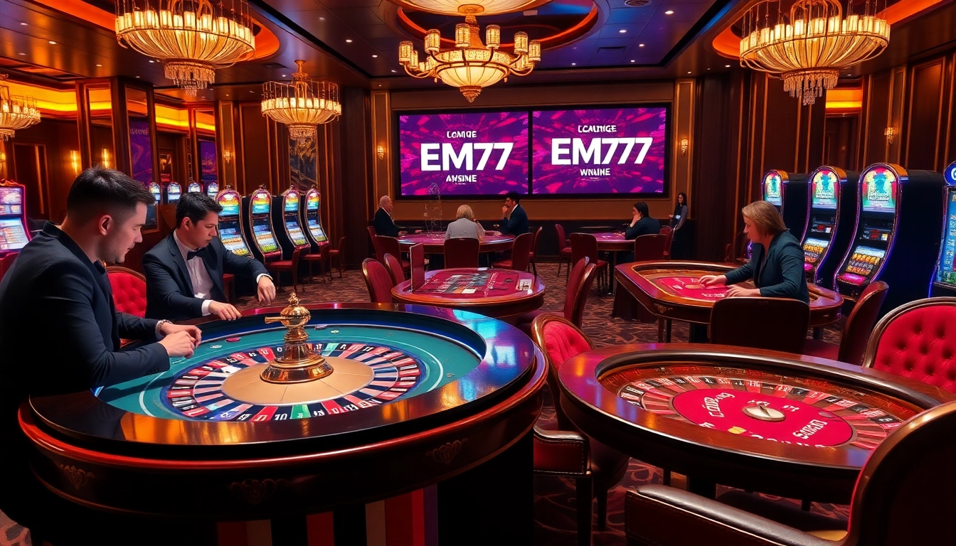 Experience the thrill of EM777 as players enjoy vibrant casino games with luxurious style.