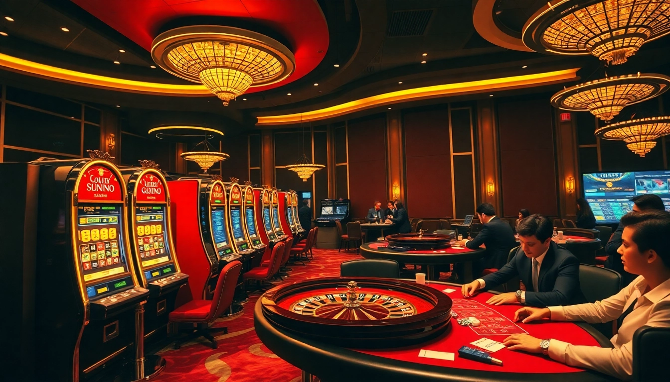 Experience the thrill of gambling with 5z7779 com in a luxurious casino setting featuring classic games and dynamic players.