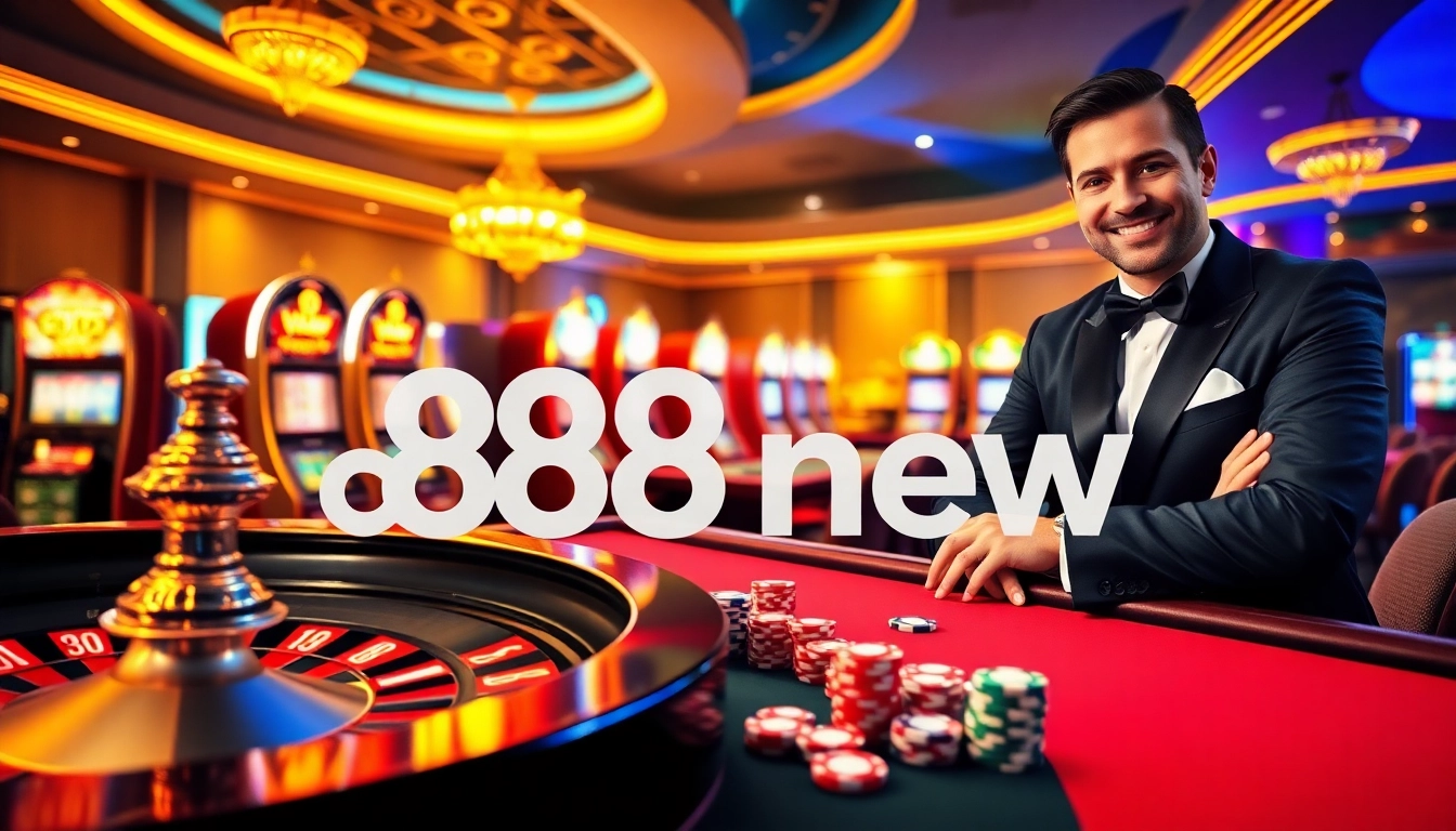 Experience the excitement of online gambling with 888new’s vibrant casino atmosphere featuring a roulette game.
