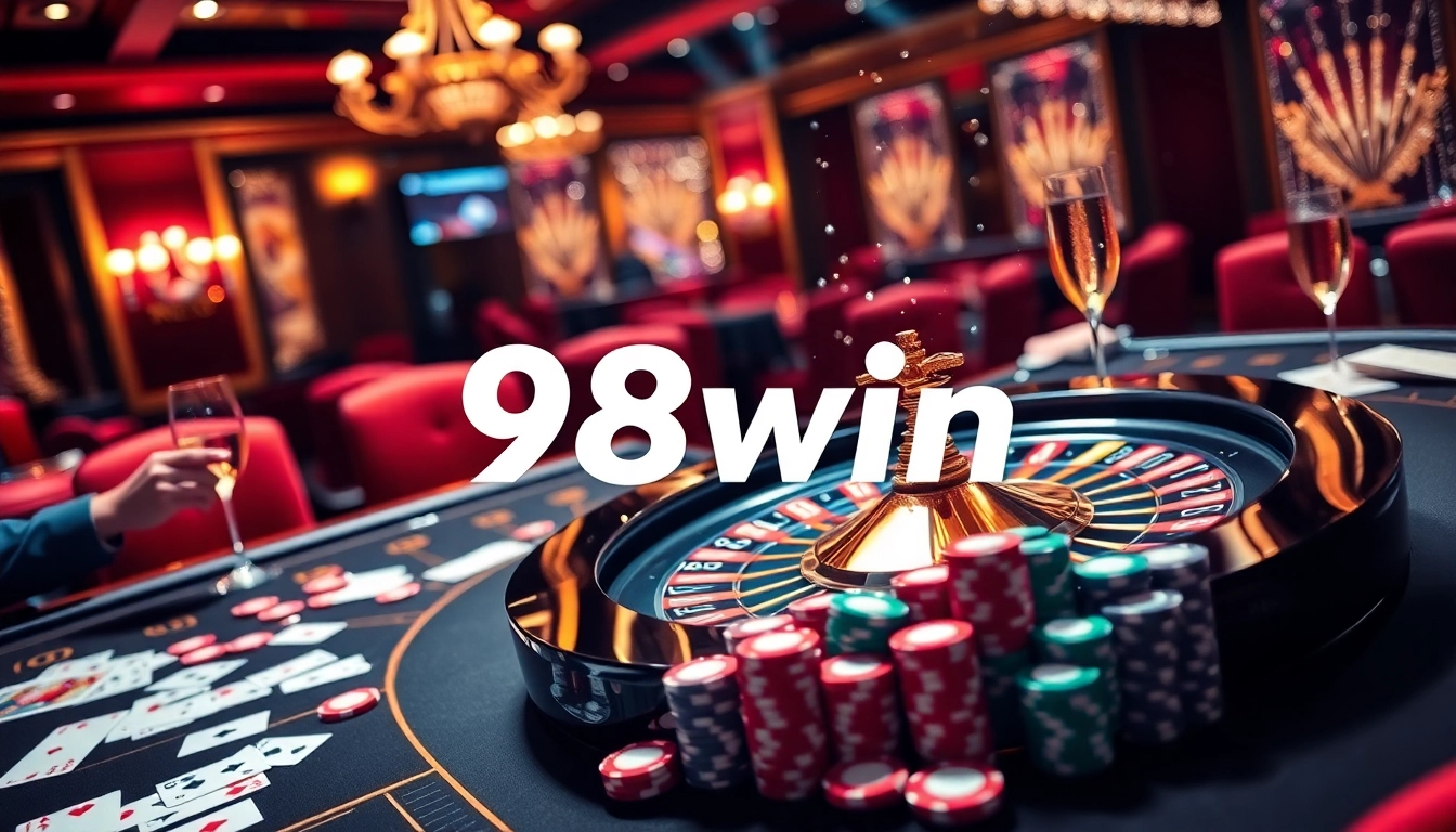 Engage in thrilling roulette gameplay at 98win's luxurious online casino.