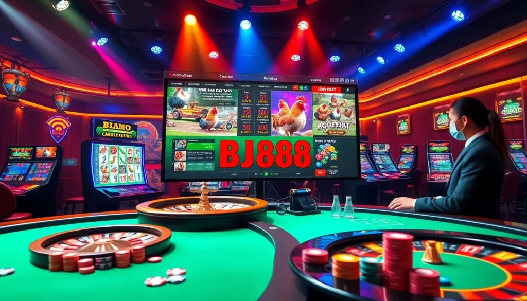 Join the action at BJ88, where thrilling bets and live cockfighting captivate serious gamblers.