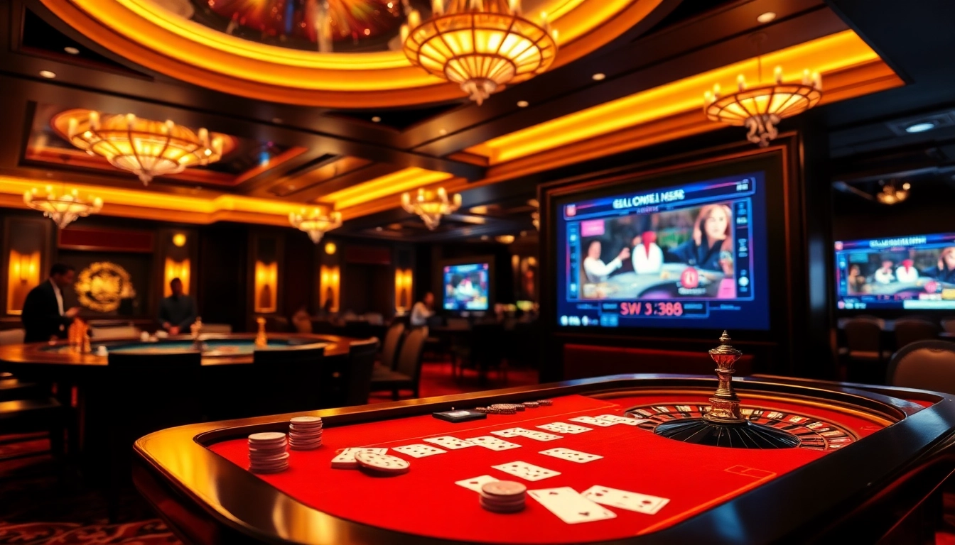 SV388's vibrant casino scene showcasing live gaming excitement and customer engagement.