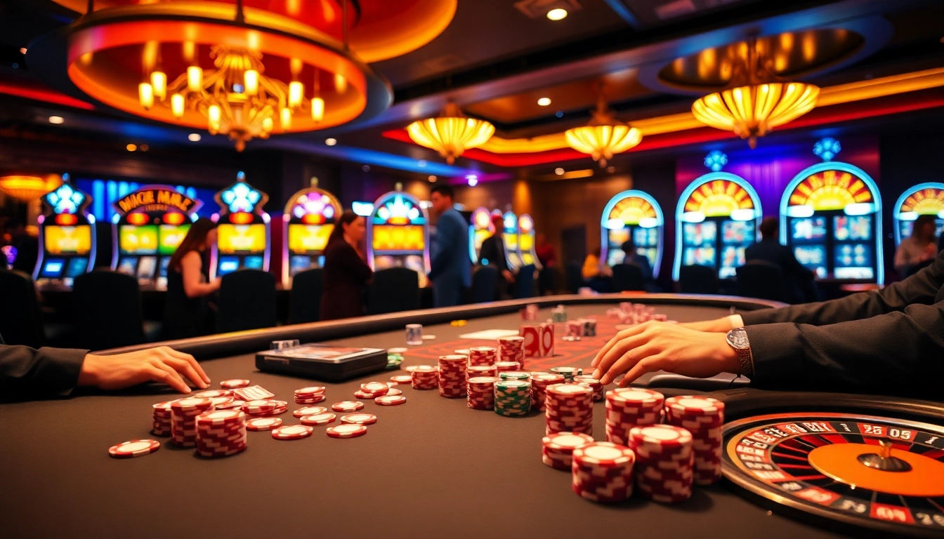 Experience the thrill of winning at 55WW in a vibrant casino with live poker games.