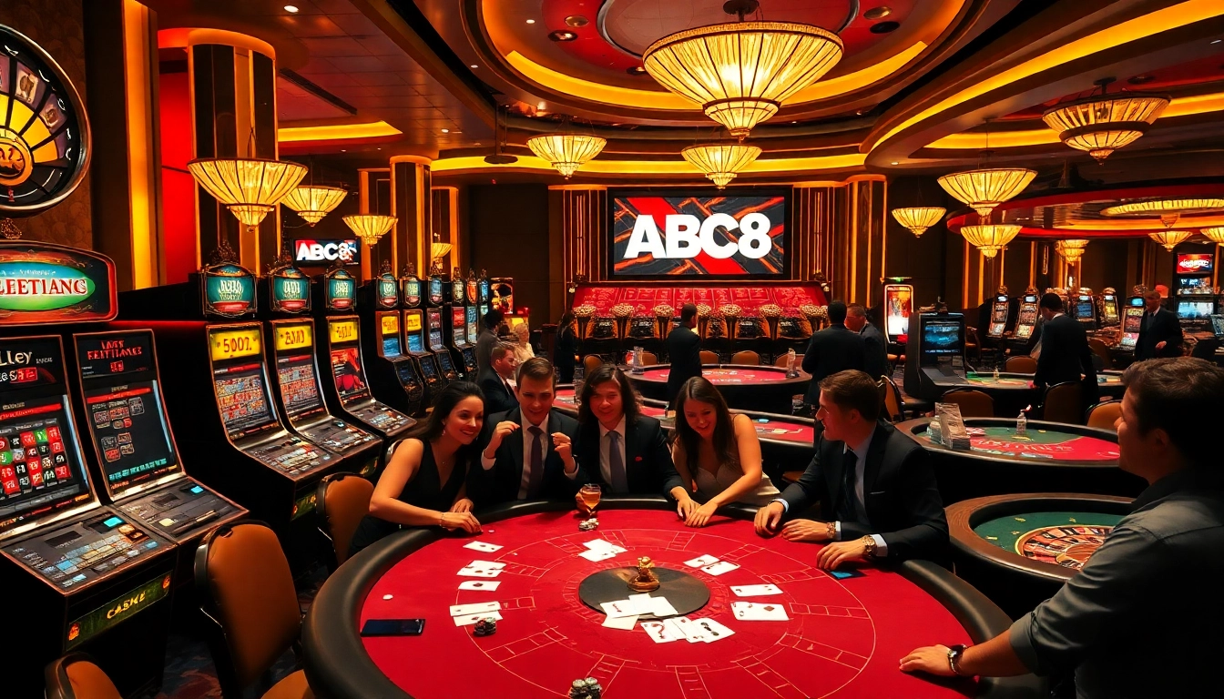 Experience ABC8 with high-stakes poker action and vibrant casino tables alive with excitement.