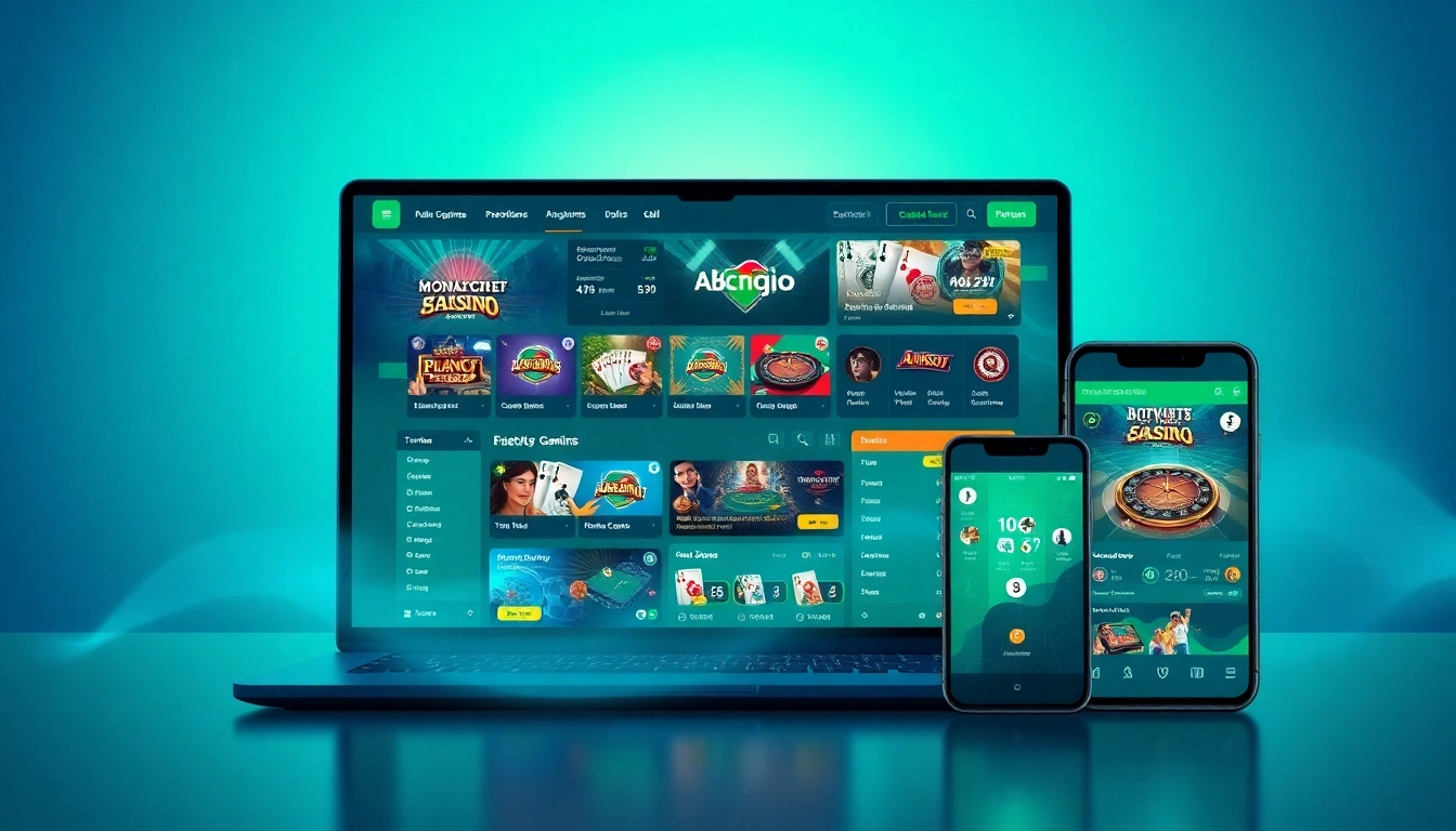 ABC999 online betting platform showcasing diverse casino games and user-friendly interface