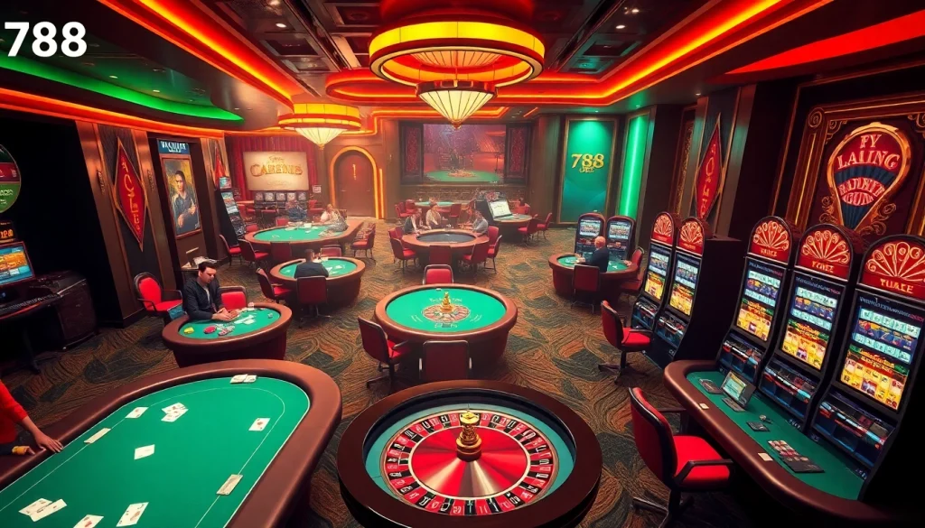 Experience the vibrant excitement of 789bet with players engaging in thrilling casino games.