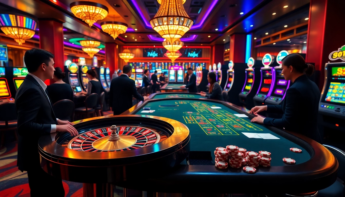 Experience the excitement at NK88 Casino with vibrant gaming tables and thrilling action.