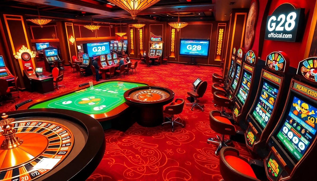 Experience the excitement at g28-offical.com with lively casino games and vibrant slot machines.