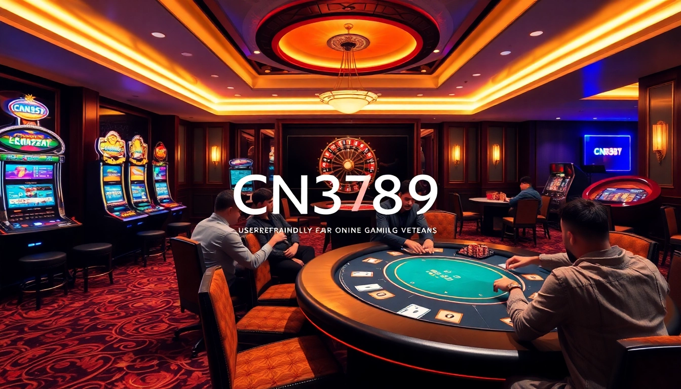 Players enjoying high-stakes poker at CN3789, a vibrant casino atmosphere with dynamic gaming options.