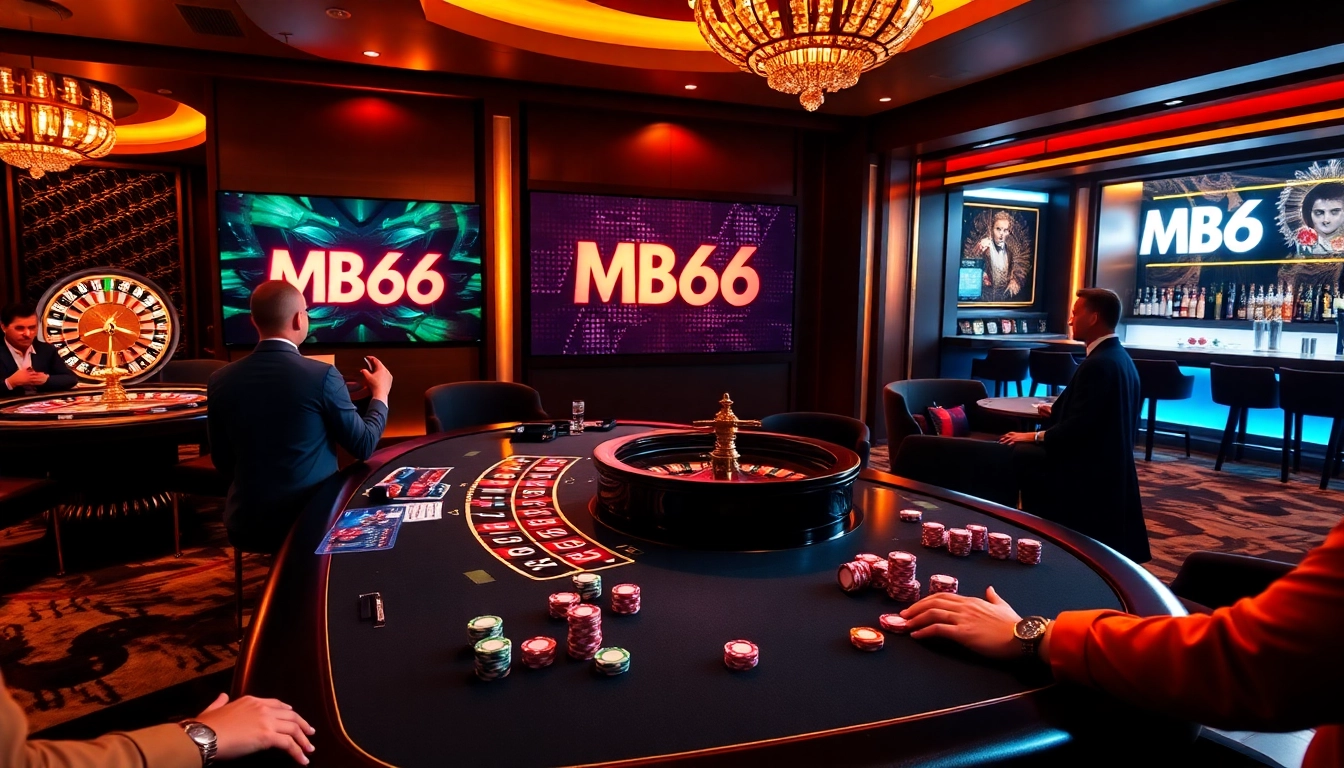 Experience the thrill of casino gaming at https://mb66-t.com/ with vibrant roulette wheels and poker excitement.