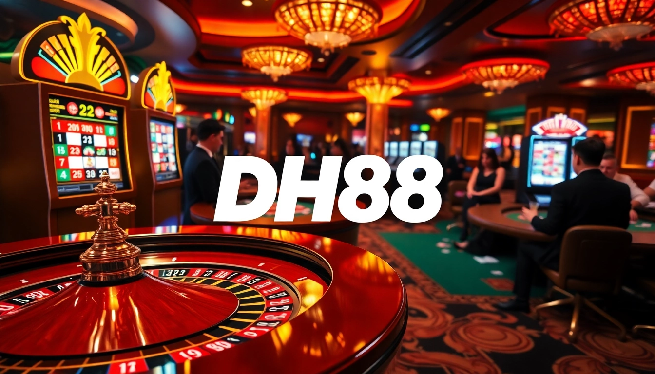 Experience the thrill of gaming at DH88 with dynamic table action and vibrant atmosphere.