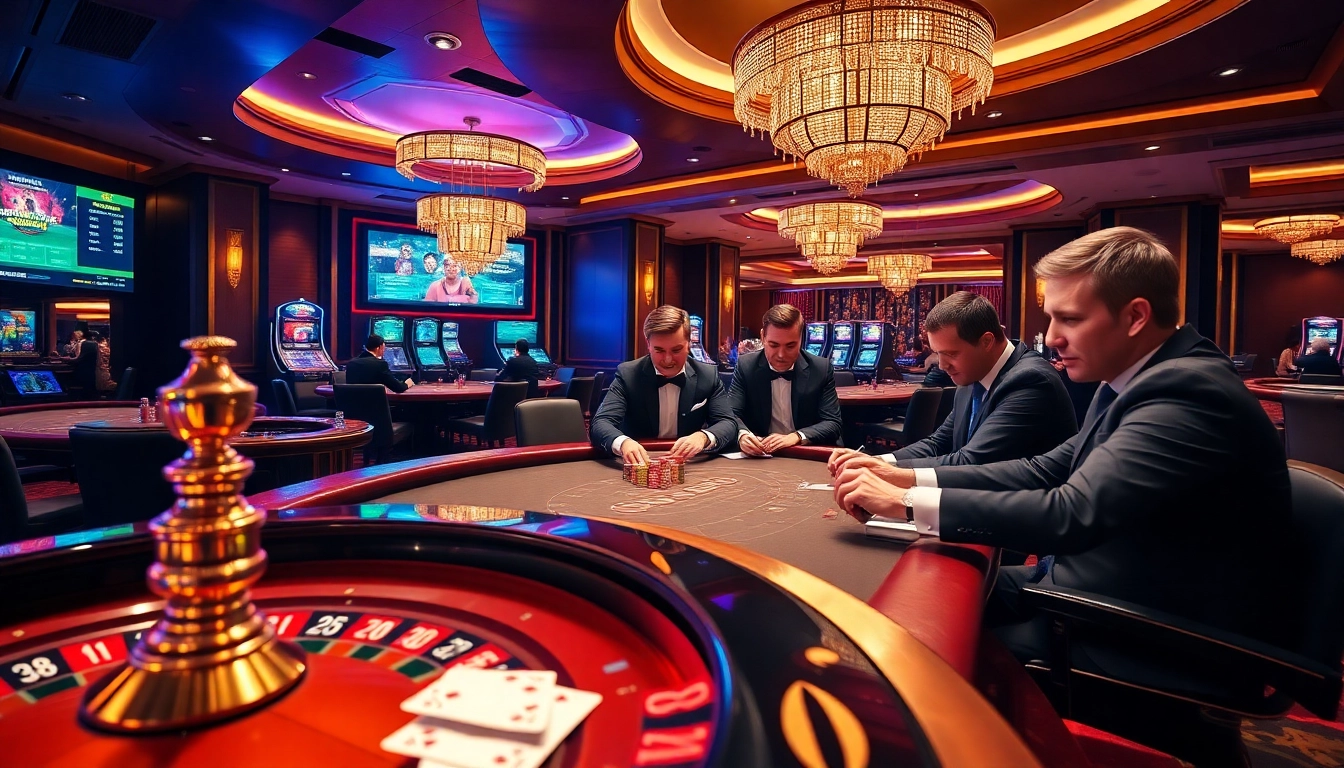 Experience the excitement at https://888neww8.com/ with players enjoying a vibrant poker game in a luxurious casino setting.