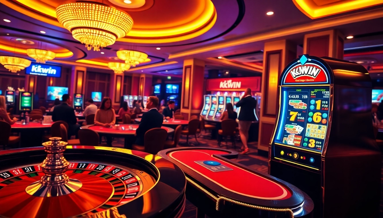 Experience the thrill of kkwin with excited gamers at a dynamic casino table.