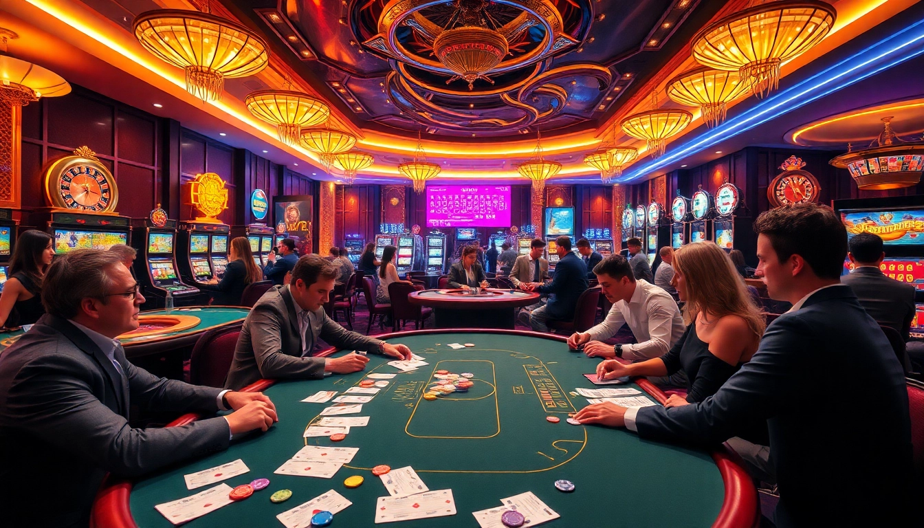 Engage in thrilling gambling activities at https://88aa1.org/ with vibrant casino visuals and excited players.