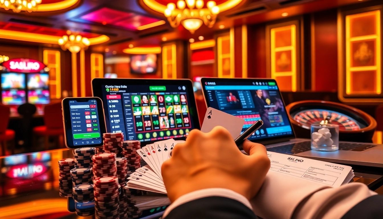 Professional gambler placing strategic bets on https://hm88.cafe/ with live odds and casino chips in a luxurious setting