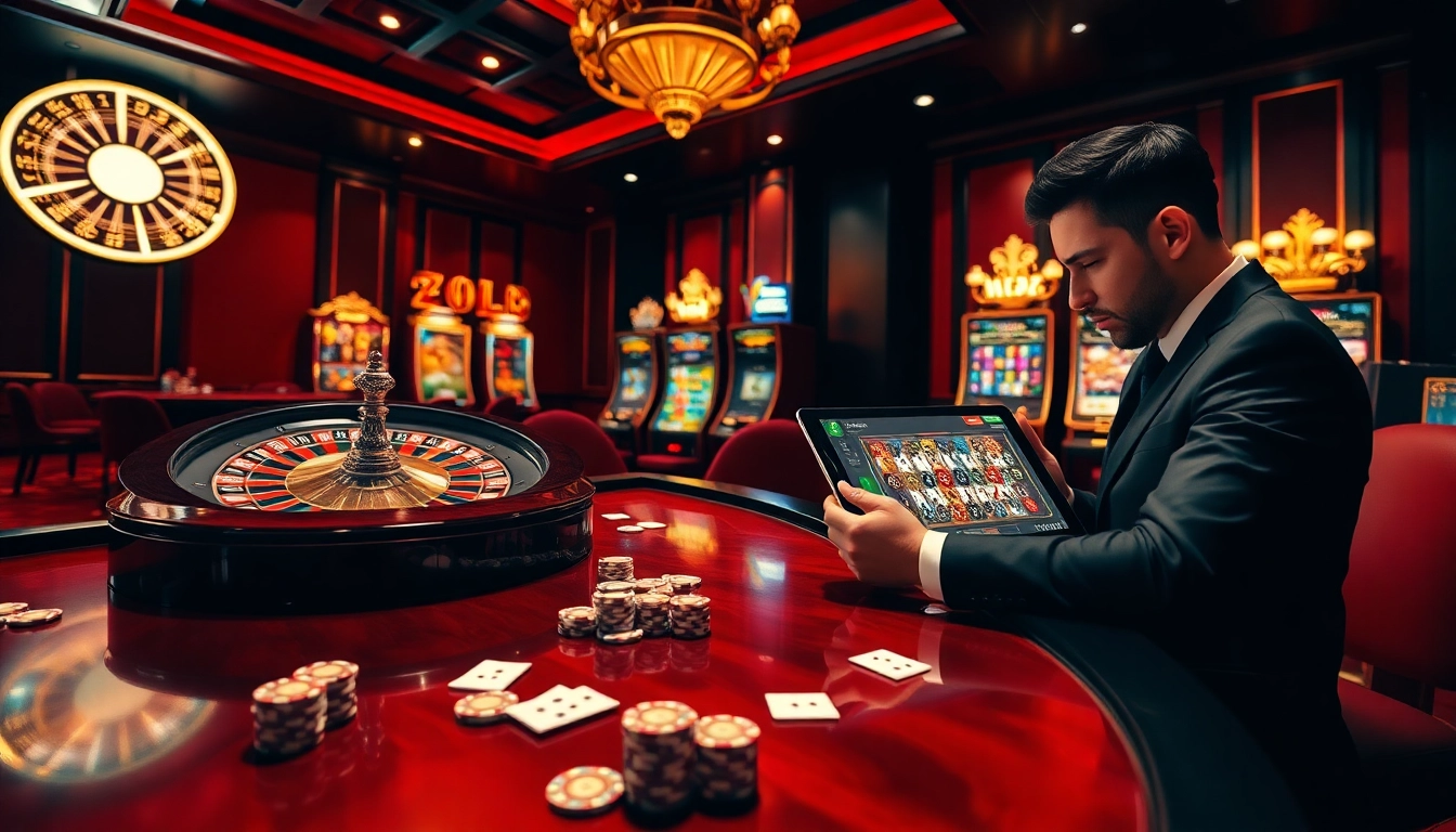 Experience excitement at https://tg88.to/ with vibrant slot machines and engaging roulette wheels in a luxurious setting.