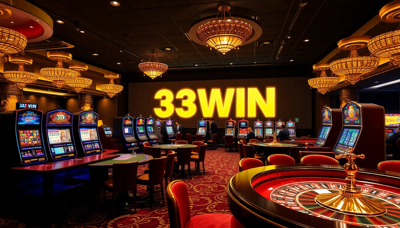 Experience luxury at 33WIN casino with vibrant games, tables, and thrilling betting action.