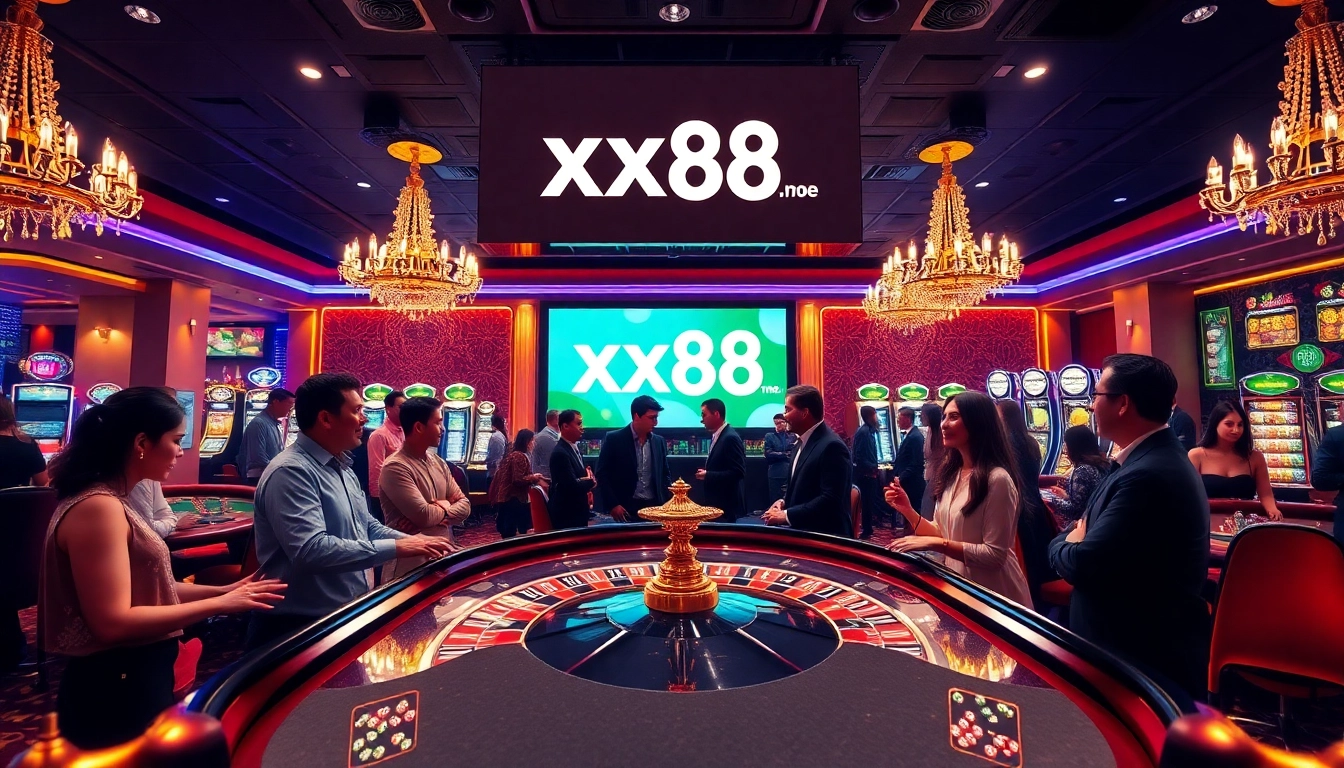 Enjoy thrilling moments at https://xx88.moe/ with an upscale casino atmosphere featuring a lively roulette table.