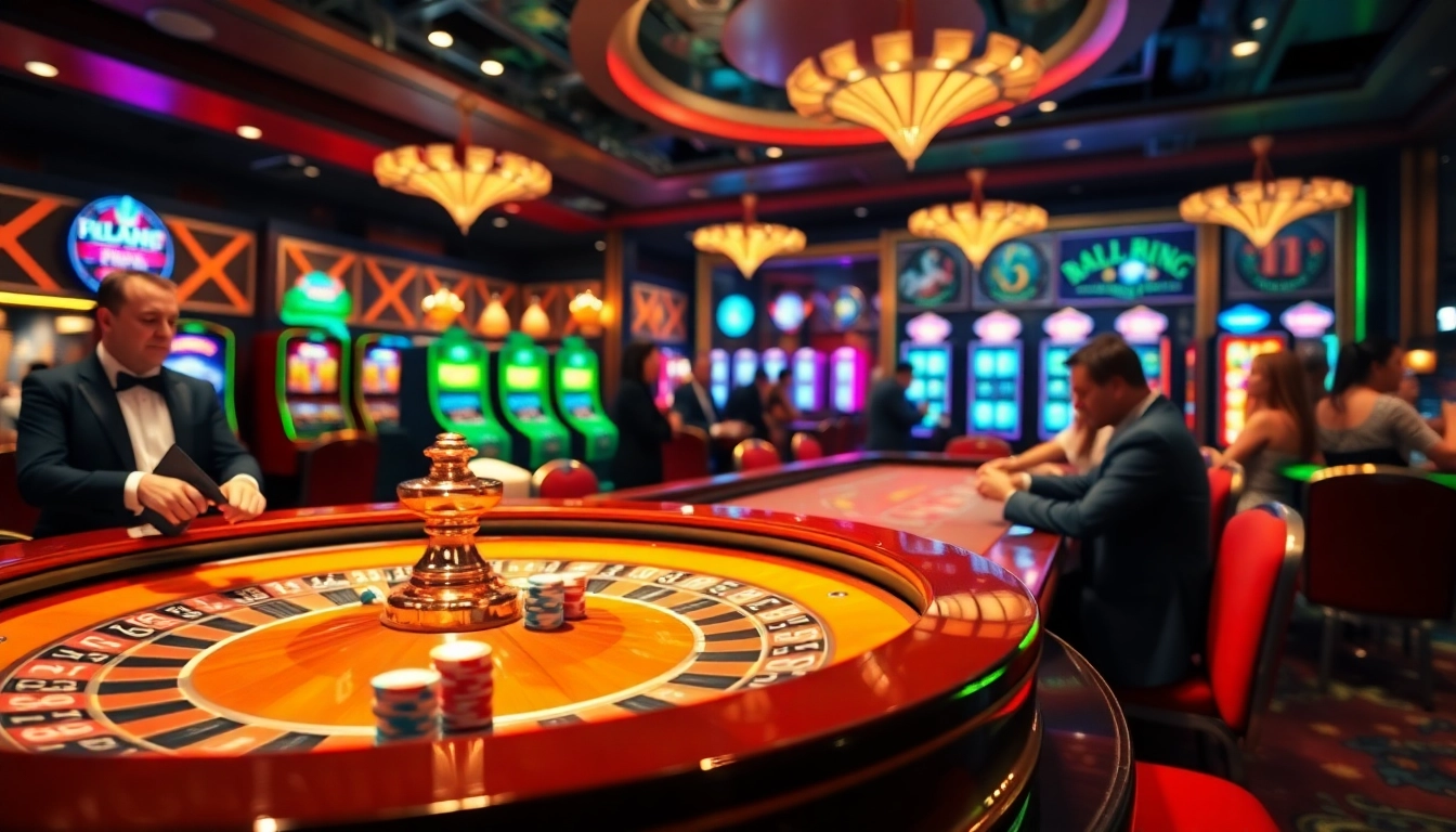 Experience high-stakes gaming action at https://kim88.center/ with vibrant casino tables and excited players.