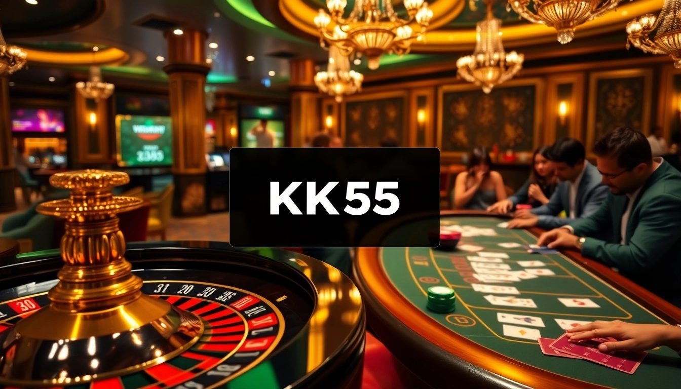 Join the excitement at KK55 casino with vibrant gaming tables and thrilling action.