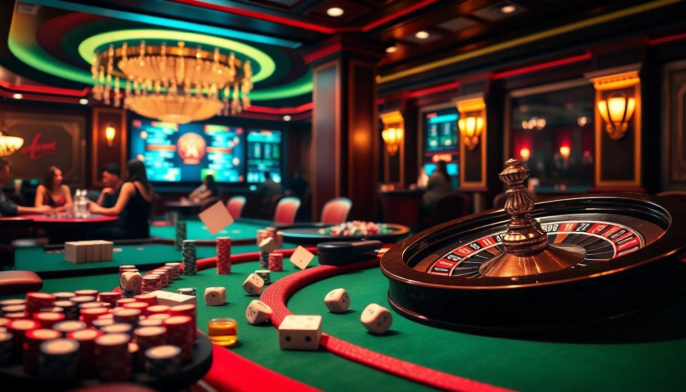 Experience the thrill of https://rr88.autos/ with a luxurious gaming scene featuring poker and roulette.