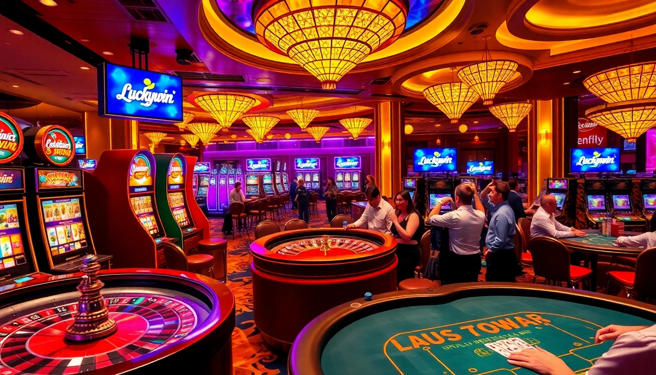 Experience the thrill of gambling with Luckywin's vibrant casino atmosphere and exciting games.