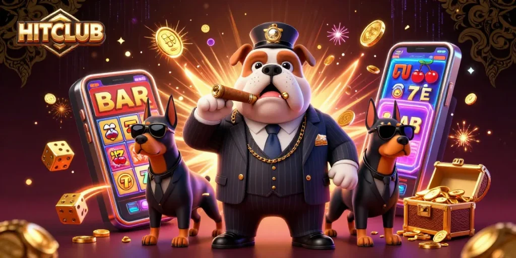 Engage with HITCLUB at this thrilling online casino experience featuring a grand jackpot scene.