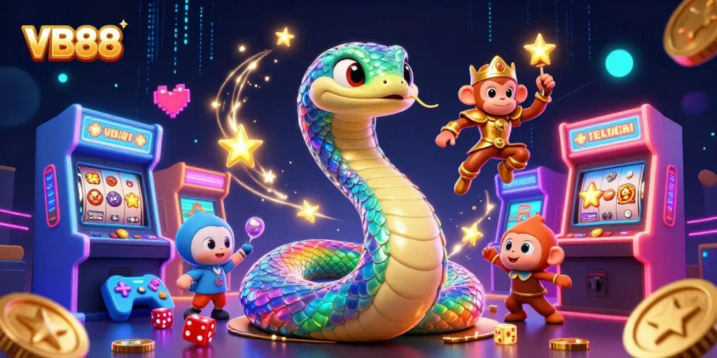 Experience thrilling gameplay with VB88 featuring vibrant casino elements and dynamic characters.