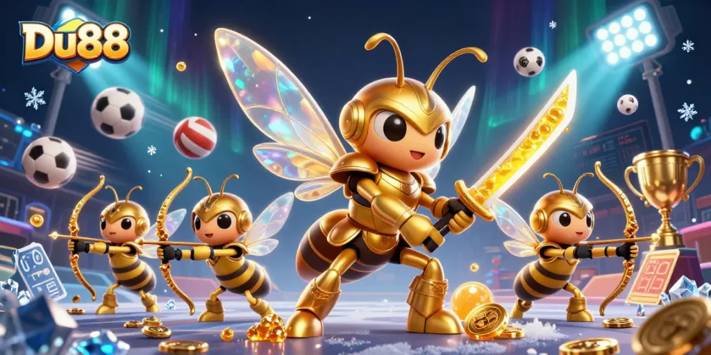 Experience the thrill of Du88 with dynamic sports betting elements and engaging characters.
